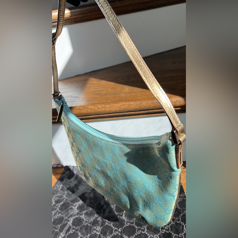 Authentic‼️Vintage Gucci bag 🤩 Tiffany blue - Picture 7 of 17
